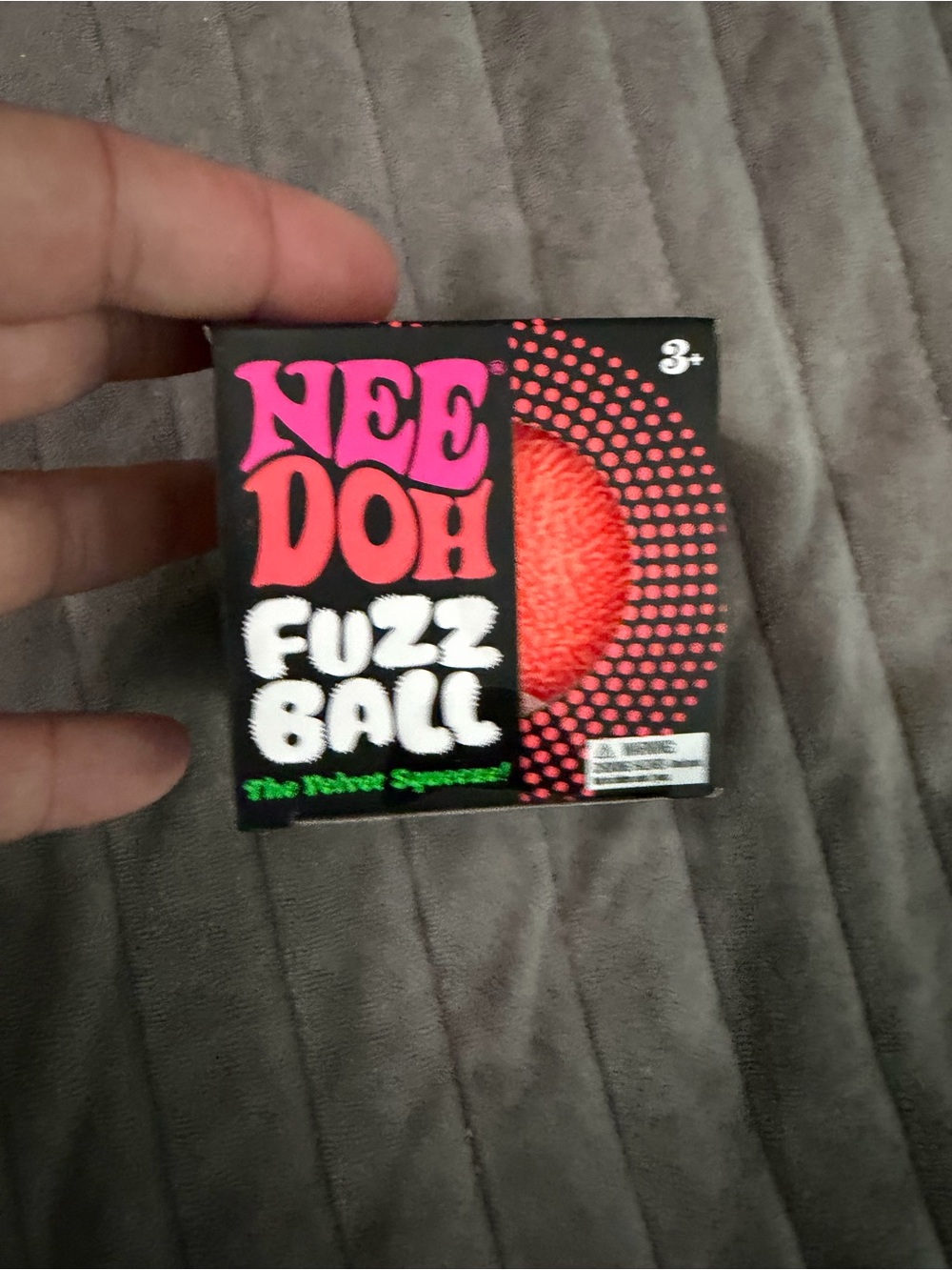 Orange velvet Squeeze needoh fuzzball